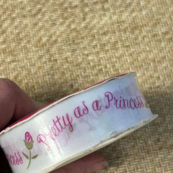 Vintage Wrights Disney Princess Ribbon 2.25" Wide 3yd Pretty as a Princess - Picture 3 of 5